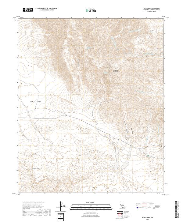 USGS Topographic Map – Fonts Point