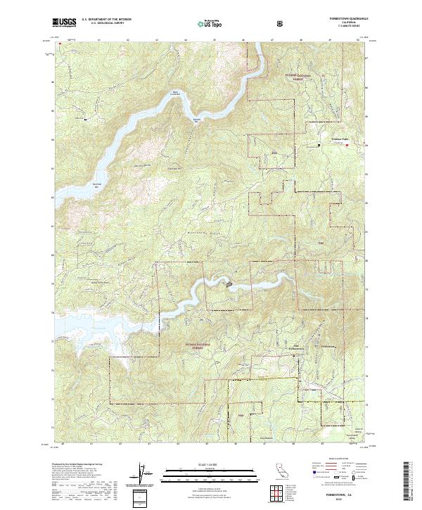 USGS Topographic Map – Forbestown