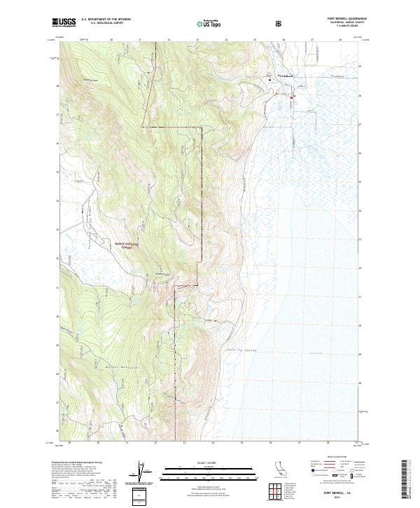 USGS Topographic Map – Fort Bidwell