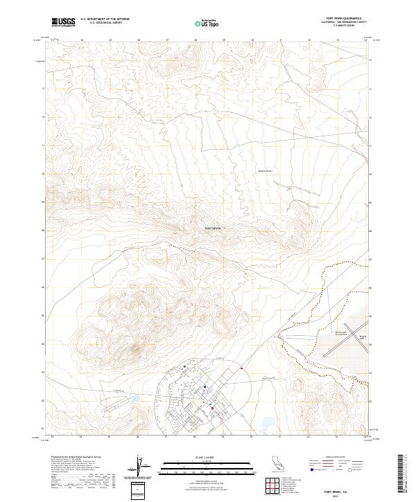 USGS Topographic Map – Fort Irwin