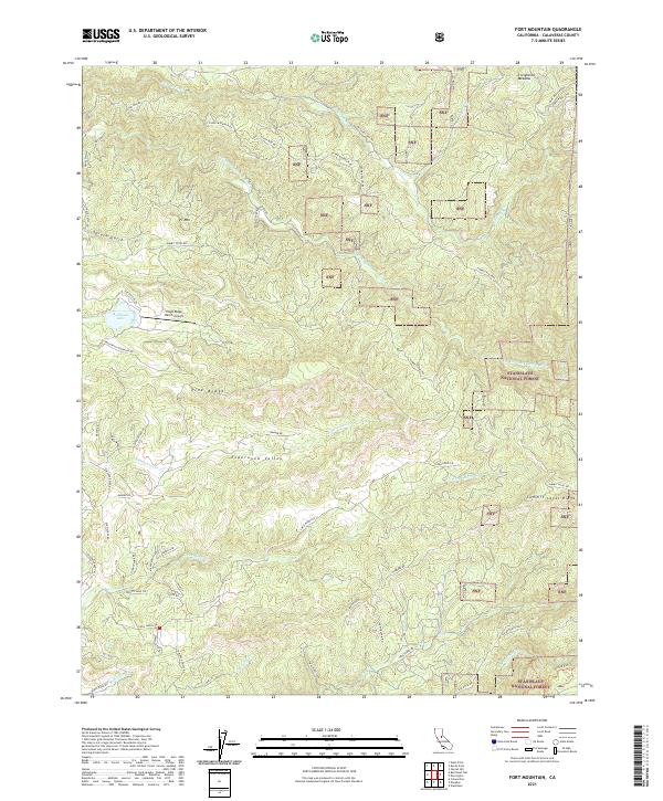 USGS Topographic Map – Fort Mountain