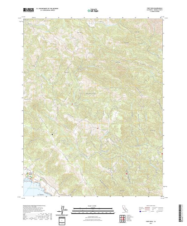 USGS Topographic Map – Fort Ross