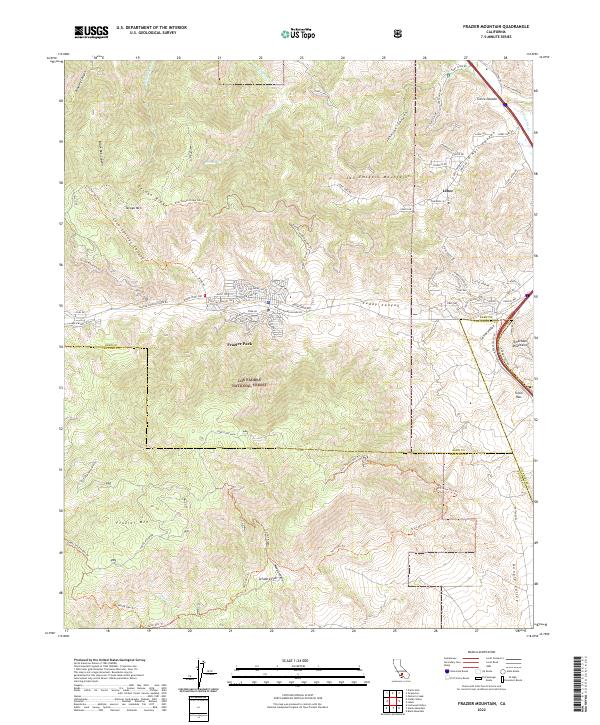 USGS Topographic Map – Frazier Mountain