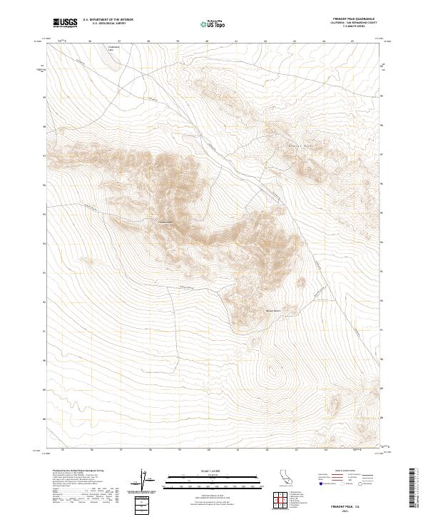 USGS Topographic Map – Fremont Peak
