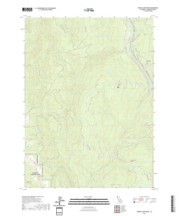 USGS Topographic Map – French Camp Ridge