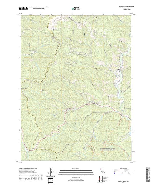 USGS Topographic Map – French Gulch