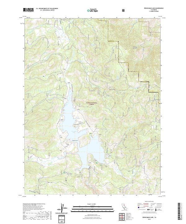 USGS Topographic Map – Frenchman Lake