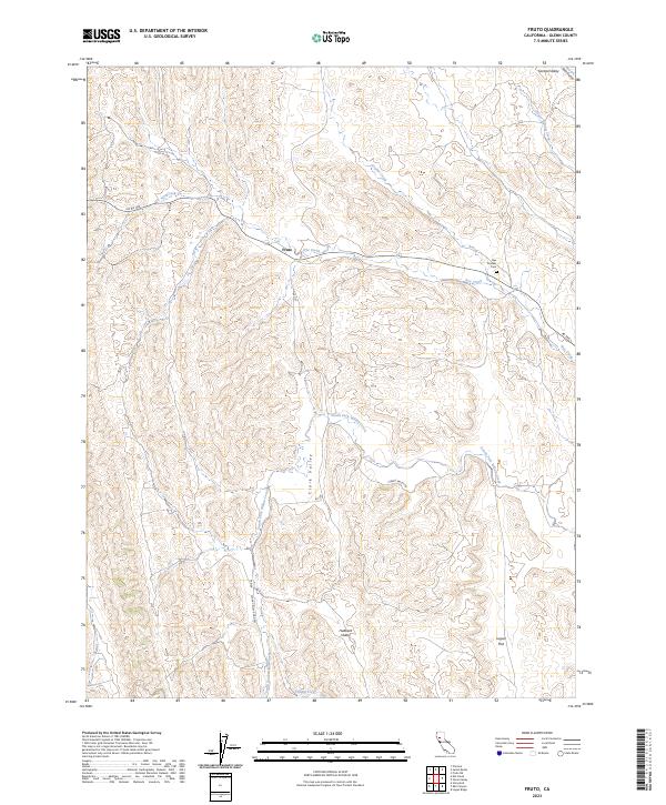 USGS Topographic Map – Fruto