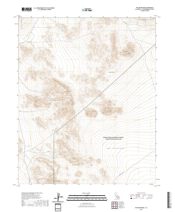 USGS Topographic Map – Fry Mountains