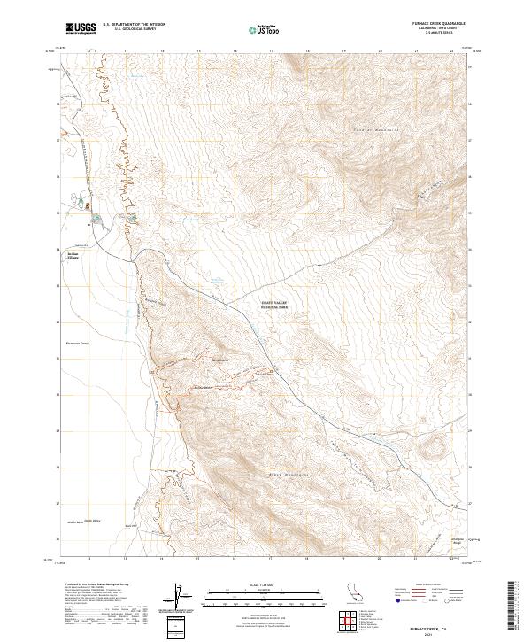 USGS Topographic Map – Furnace Creek