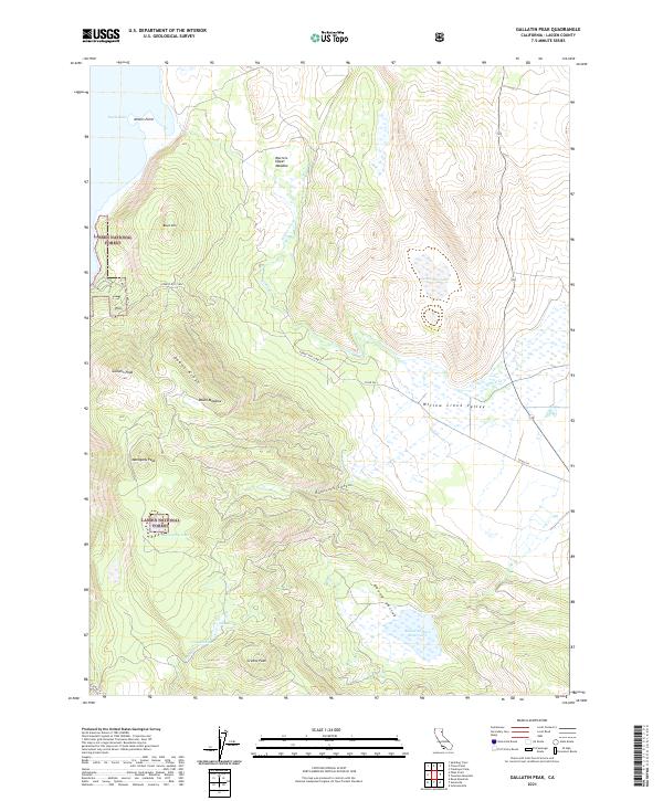 USGS Topographic Map – Gallatin Peak