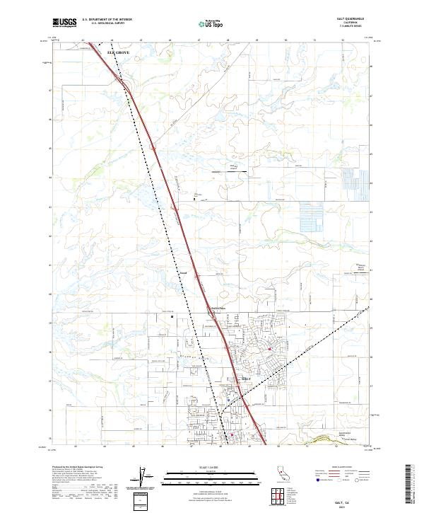 USGS Topographic Map – Galt