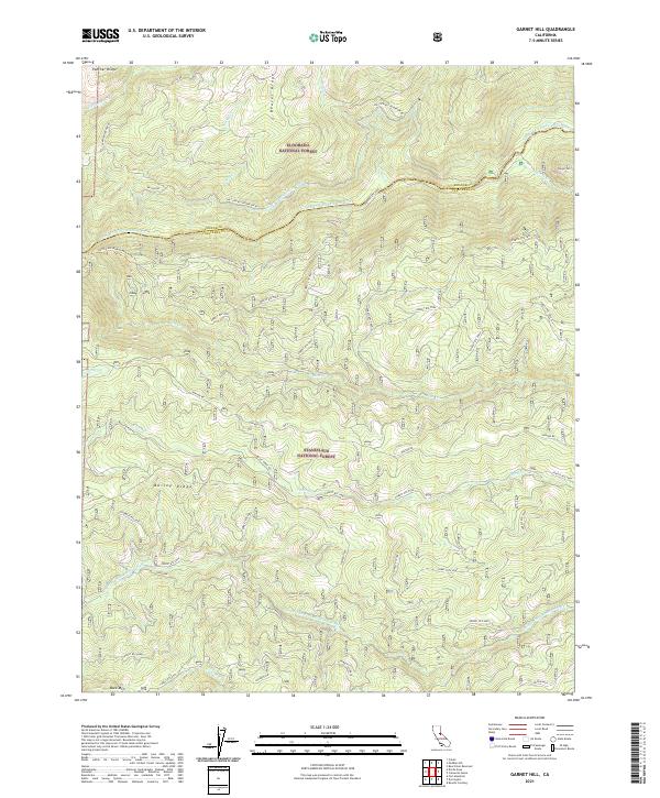 USGS Topographic Map – Garnet Hill