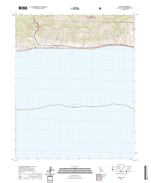 USGS Topographic Map – Gaviota