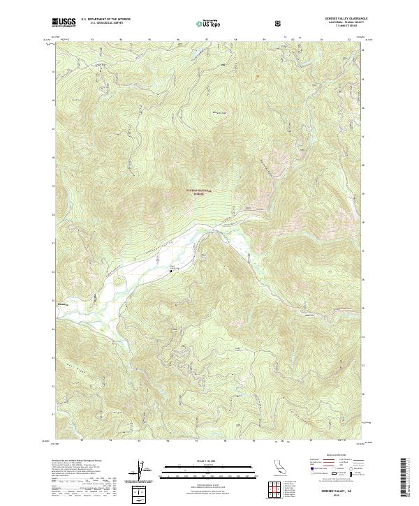 USGS Topographic Map – Genesee Valley
