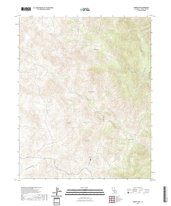 USGS Topographic Map – Gibbon Peak