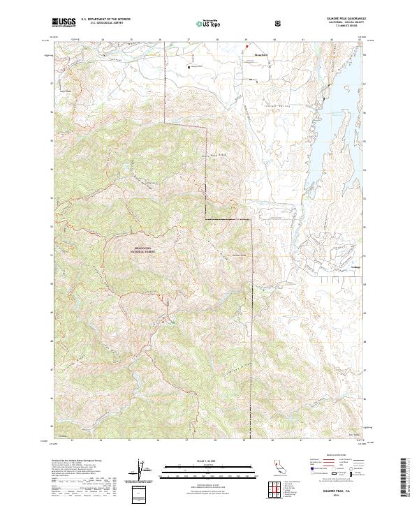 USGS Topographic Map – Gilmore Peak
