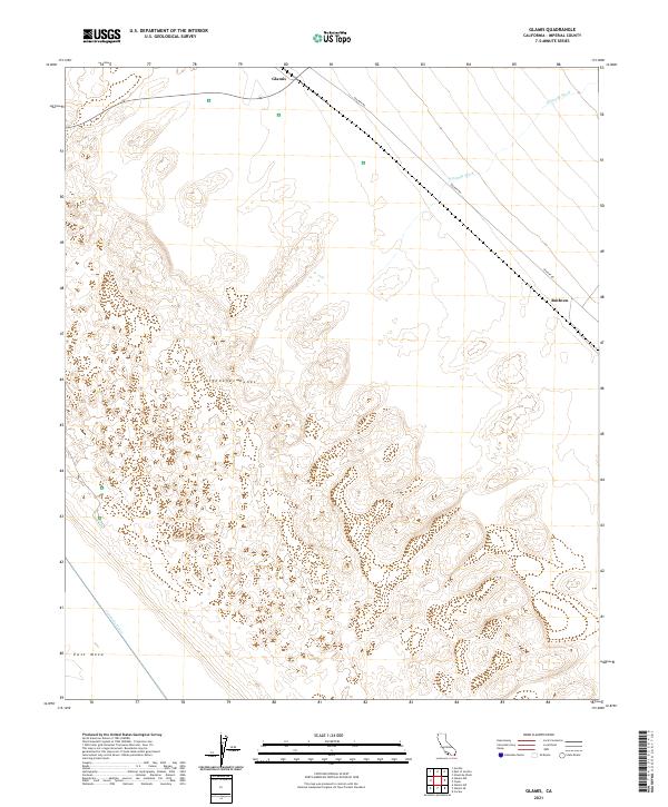 USGS Topographic Map – Glamis