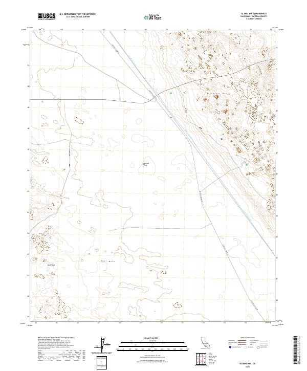 USGS Topographic Map – Glamis NW