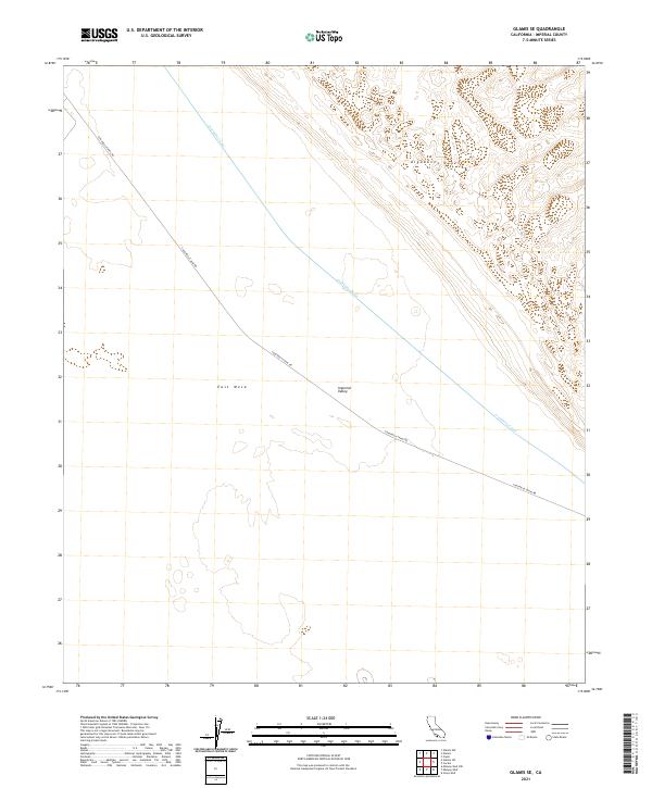 2021 Map of Glamis SE, 2021 Print
