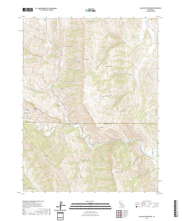 USGS Topographic Map – Glascock Mountain