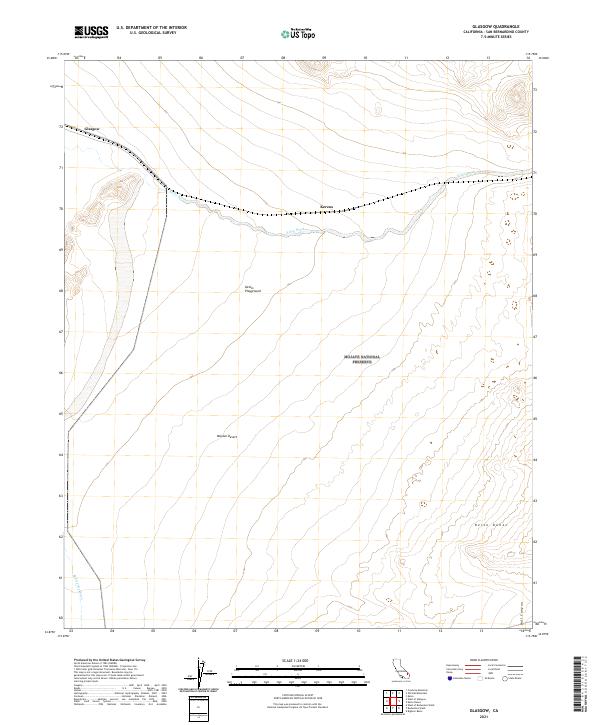 USGS Topographic Map – Glasgow