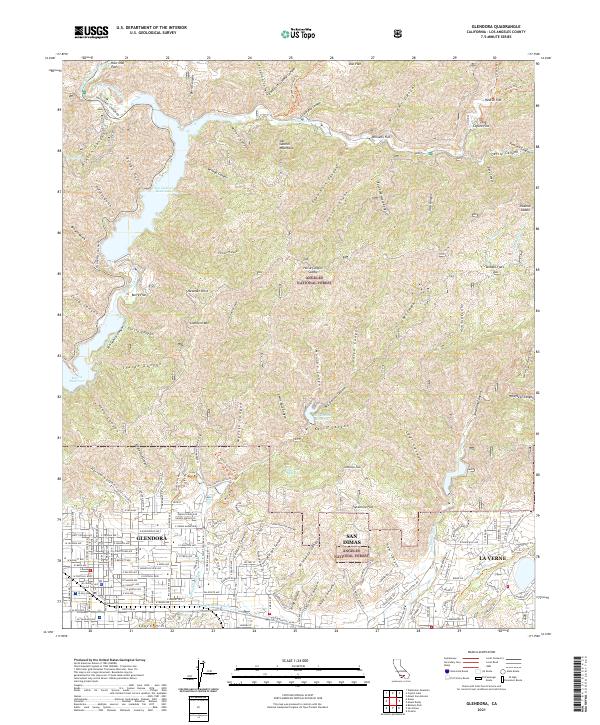 USGS Topographic Map – Glendora