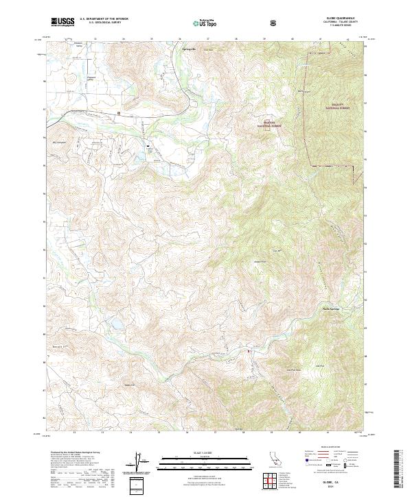 USGS Topographic Map – Globe