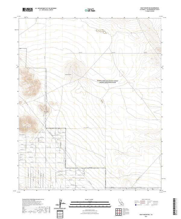 USGS Topographic Map – Goat Mountain