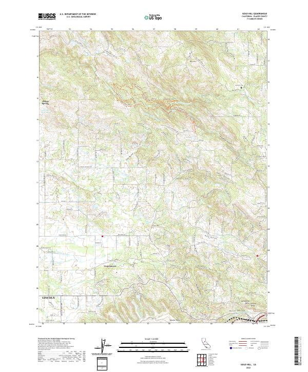 USGS Topographic Map – Gold Hill