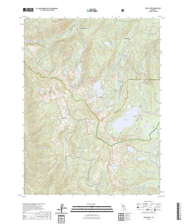USGS Topographic Map – Gold Lake