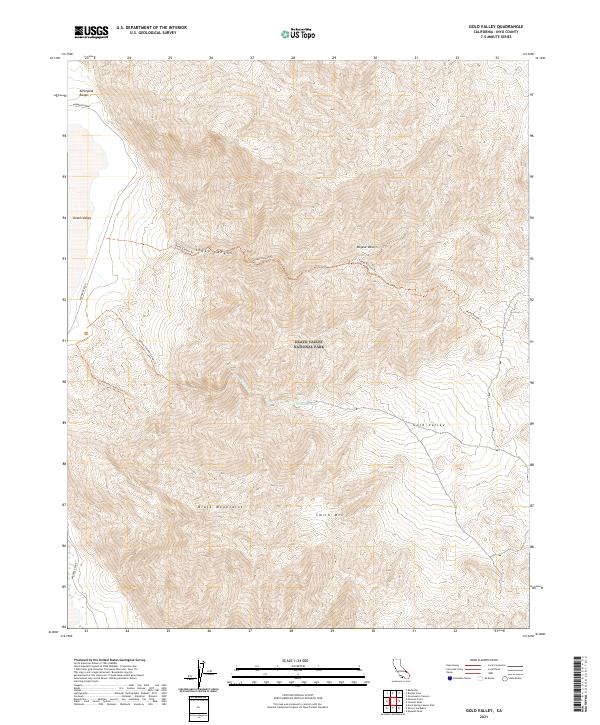 USGS Topographic Map – Gold Valley