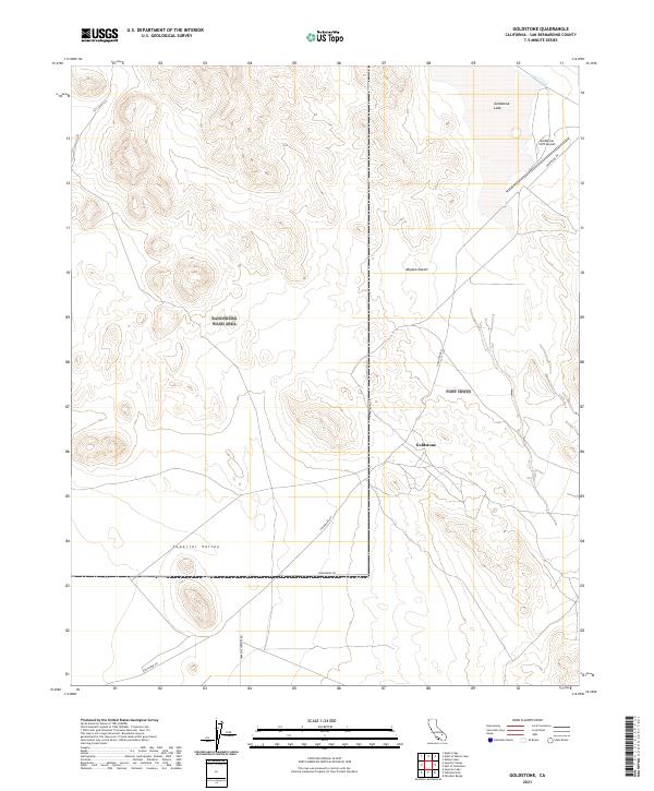 USGS Topographic Map – Goldstone