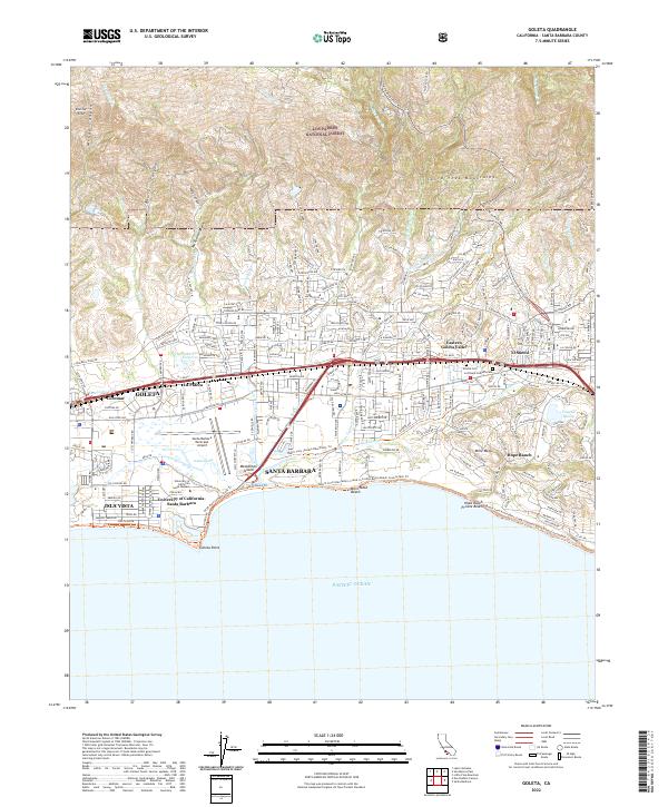 USGS Topographic Map – Goleta