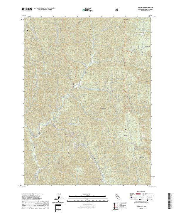 USGS Topographic Map – Goose Gap
