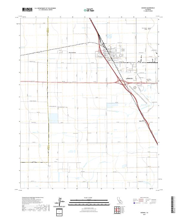 USGS Topographic Map – Goshen
