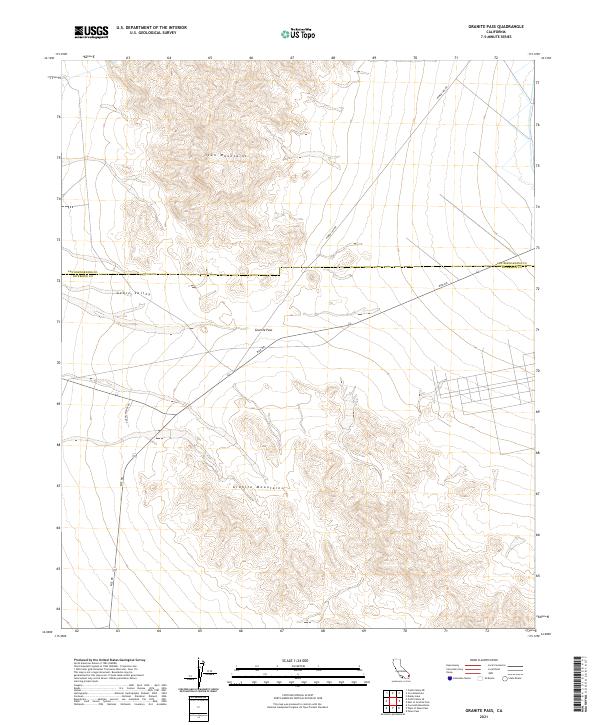 USGS Topographic Map – Granite Pass