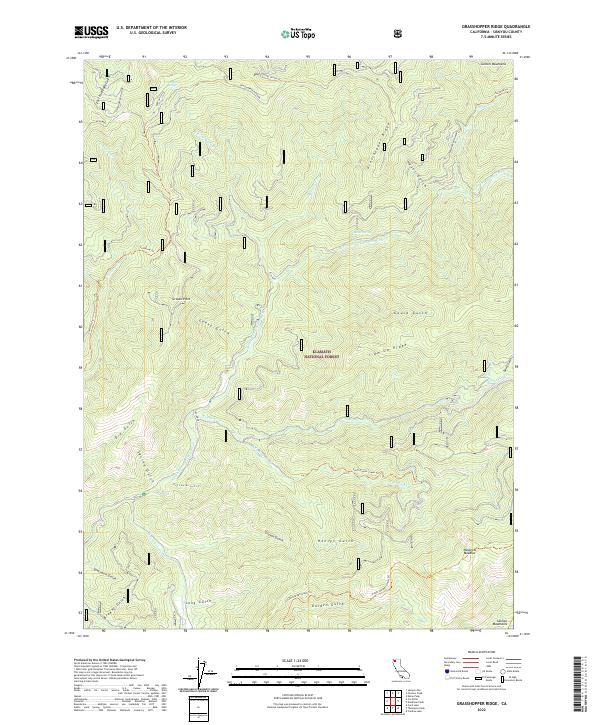 USGS Topographic Map – Grasshopper Ridge