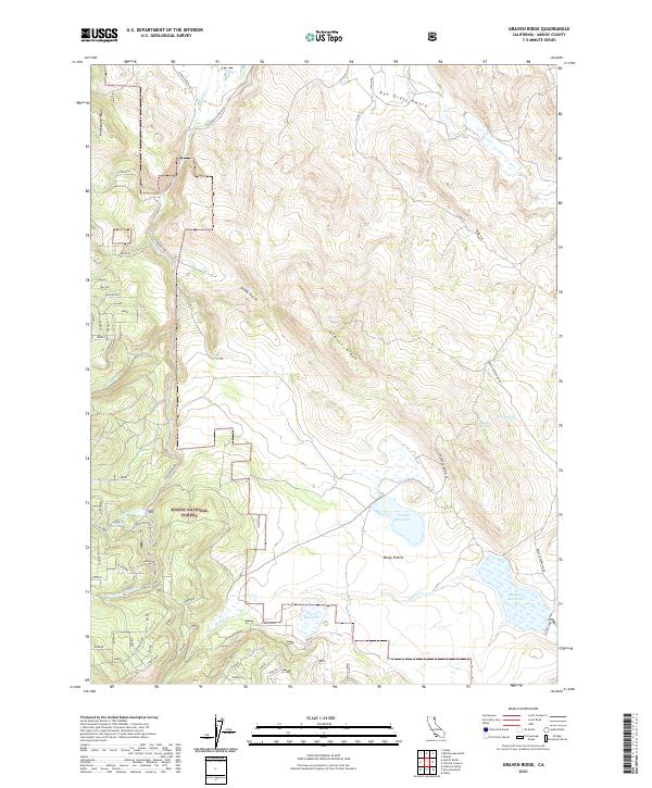 USGS Topographic Map – Graven Ridge