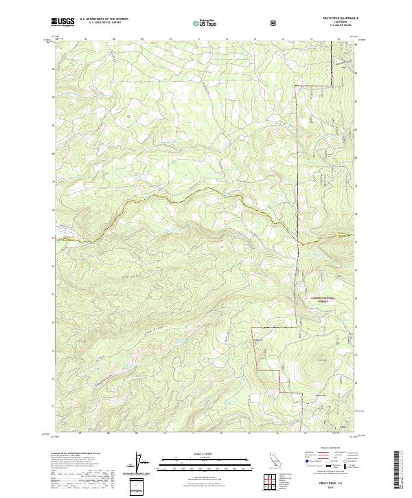 USGS Topographic Map – Grays Peak