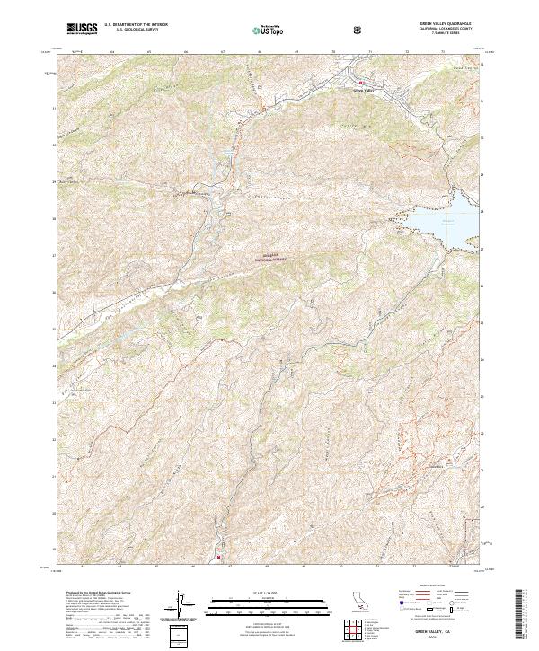 USGS Topographic Map – Green Valley