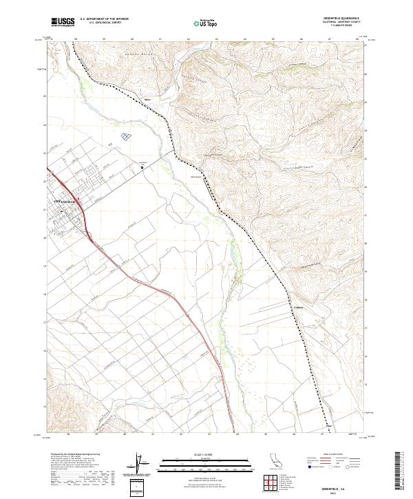 USGS Topographic Map – Greenfield