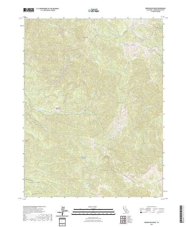 USGS Topographic Map – Greenough Ridge