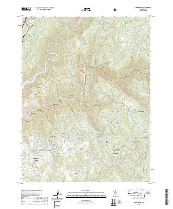 USGS Topographic Map – Greenwood