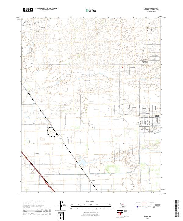 USGS Topographic Map – Gregg