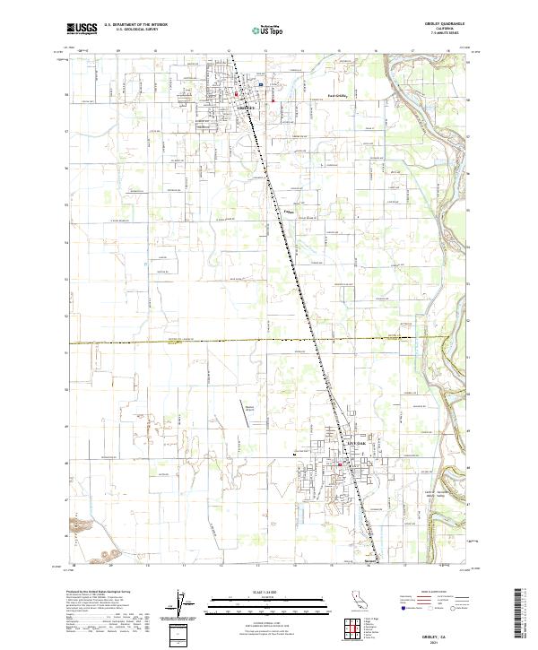 USGS Topographic Map – Gridley
