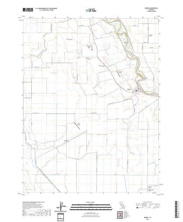 USGS Topographic Map – Grimes