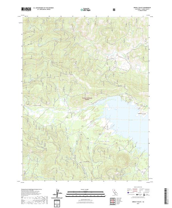 USGS Topographic Map – Grizzly Valley