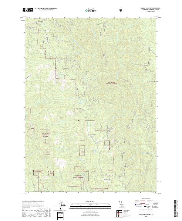 USGS Topographic Map – Grouse Mountain