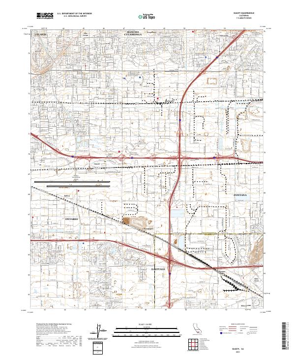 USGS Topographic Map – Guasti